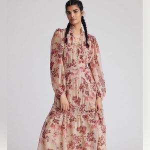 Anthropologie Let Me Be Floral Maxi Dress Size Small
